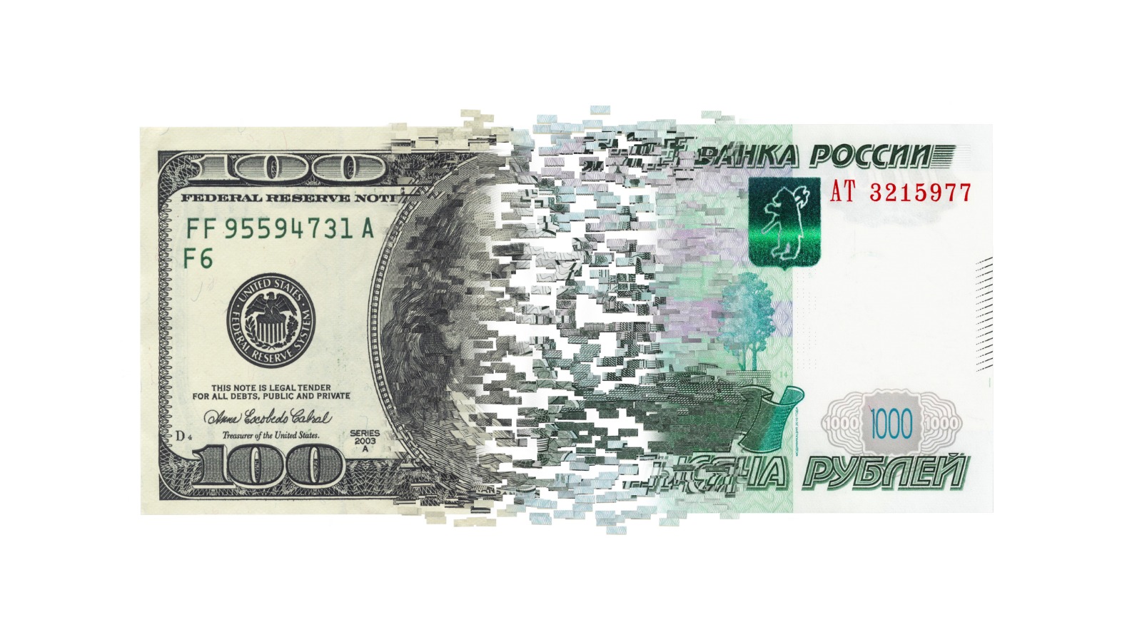 dolar, rubl