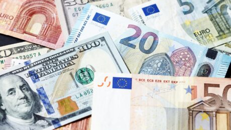 euro, dolar