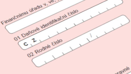 formulář daňového přiznání