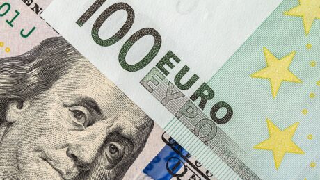 euro, dolar