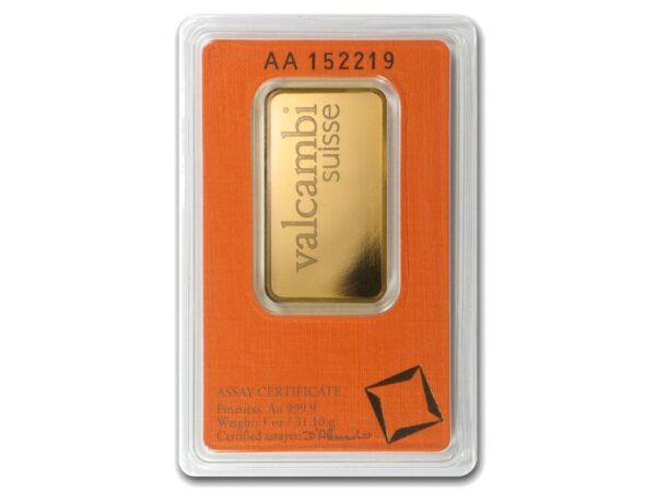 Valcambi zlatý slitek 1 oz