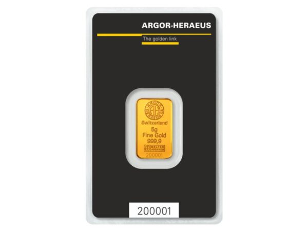 Argor-Heraeus zlatý slitek 5 g