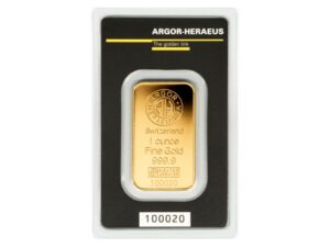 Argor-Heraeus zlatý slitek 1 oz