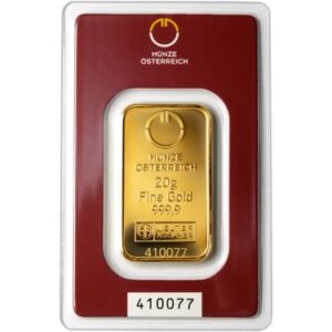 Münze Österreich zlatý slitek 20 g