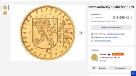 zlatá mince