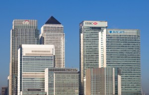 Londýnský Canary Wharf je sídlem významných bank. Foto: mikecphoto / Shutterstock.com