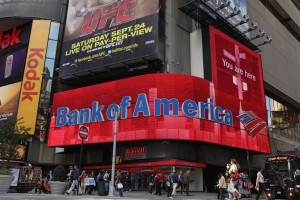 Čistý zisk amerického finančního ústavu Bank of America za čtvrté čtvrtletí vzrostl v meziročním srovnání o 47 procent na 4,34 miliardy dolarů (110 miliard Kč). Foto: iStock