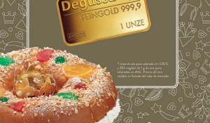 Společnost  Degussa, obchodující s drahými kovy, připravila celkem 251 zlatých plátků, které budou v koláčích distribuovány po celém Španělsku. Foto: Archiv